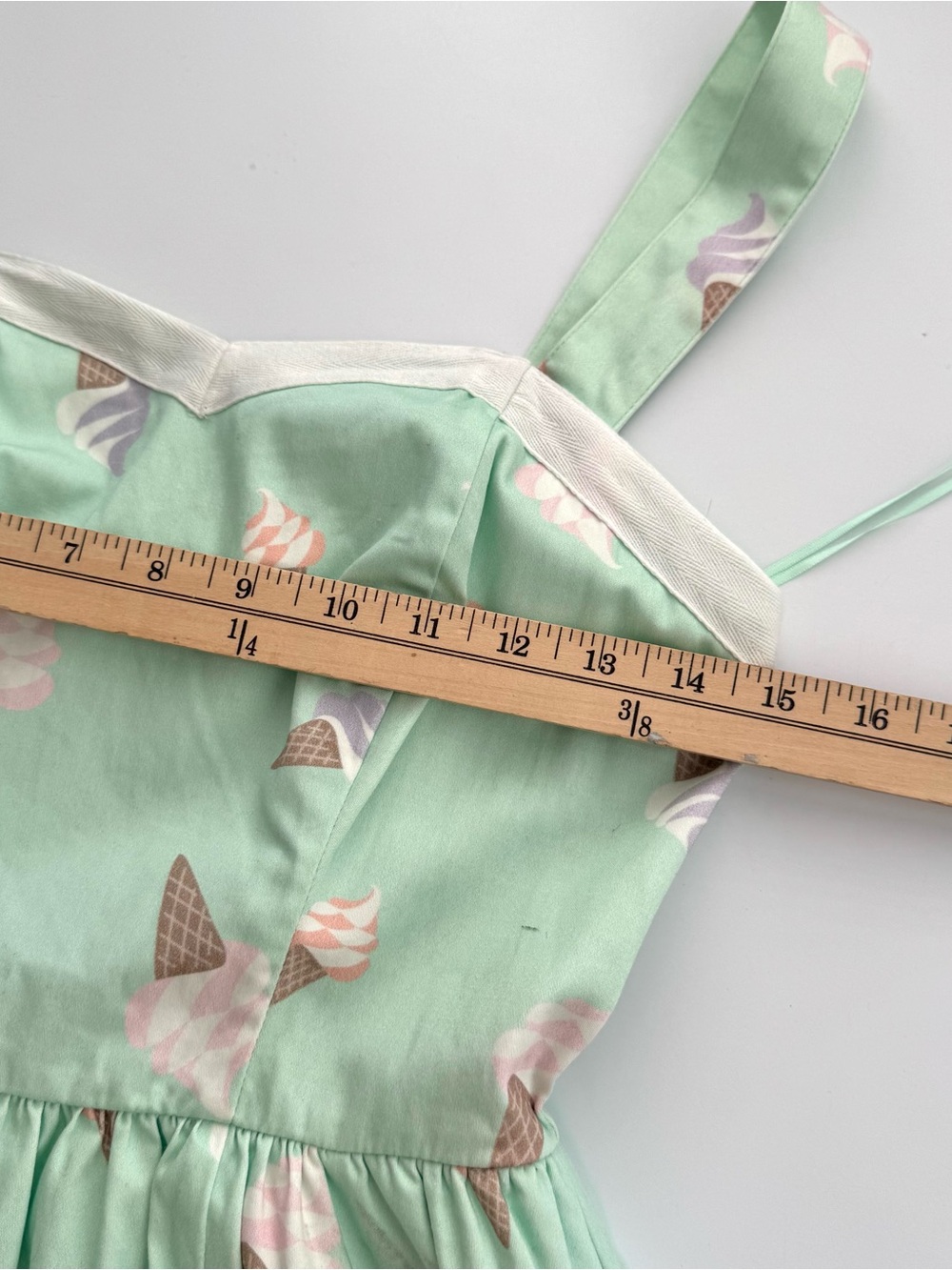 Bea & Dot ModCloth Sweetest Treat Ice Cream Cone Dress S Mint Green Pinup Retro - Picture 11 of 14